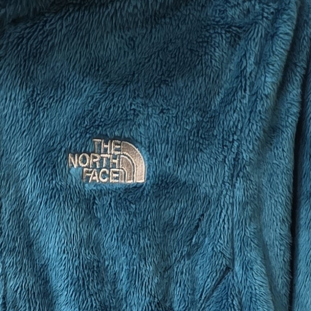The North Face Women's Teal Osito Luxe Zip Up Fleece Jacket ~ Size Medium - Picture 10 of 10